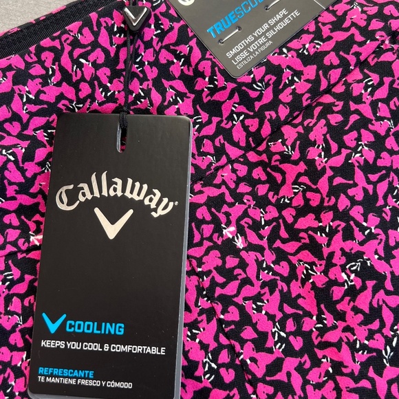 NWT-Callaway Multi Colored Pattern Womens TrueSculpt Pull-on Tech Golf Pant XS - Picture 6 of 10